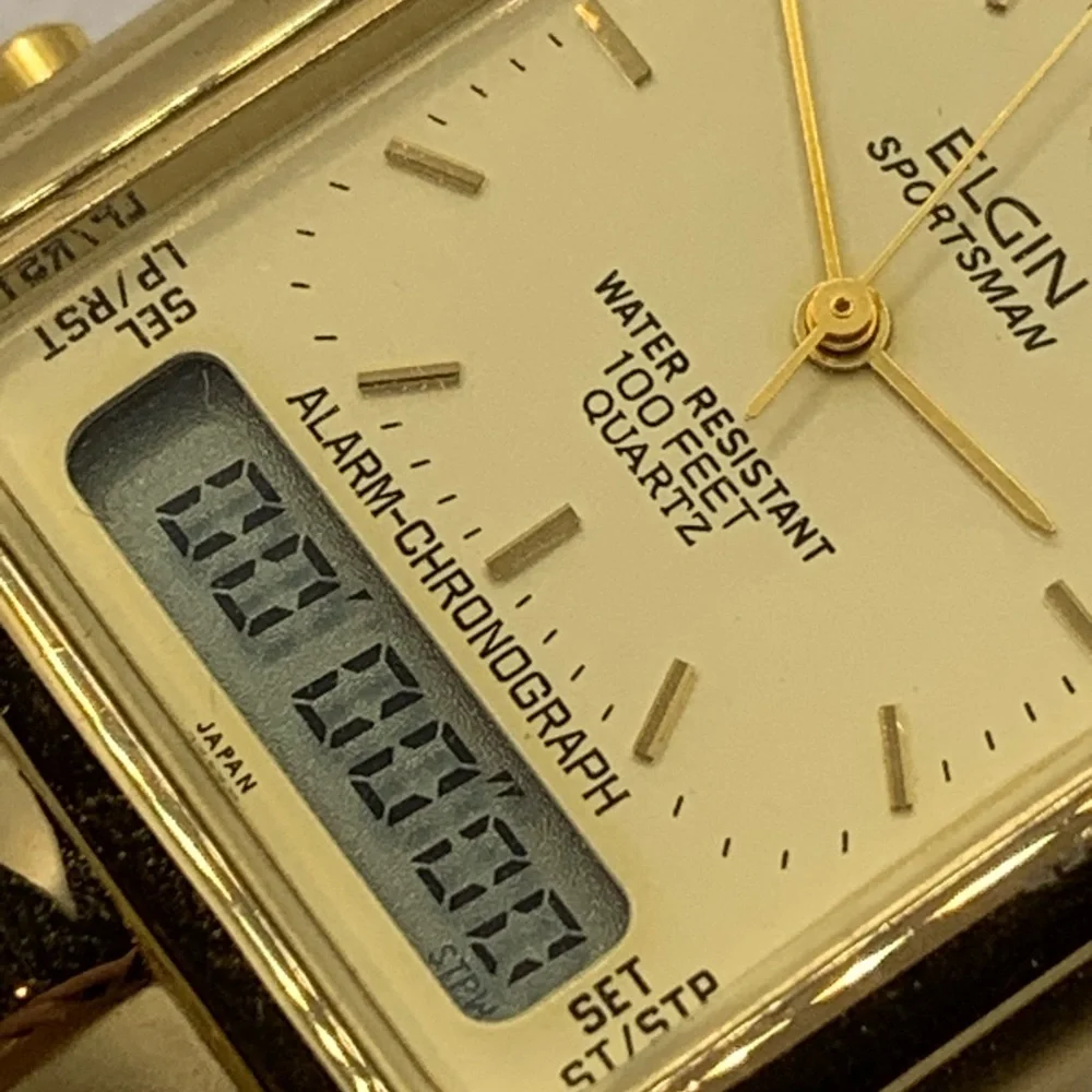 Elgin Sportsman Analog Digital Alarm Chrono Watch - Picture 6 of 15
